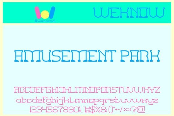 Amusement Park: A Charming Display Font for Editorial Design