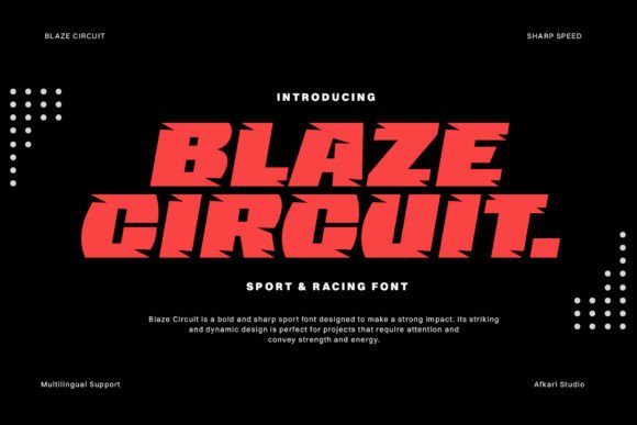Blaze Circuit: Ignite Your Web Design with a Bold Display Typeface