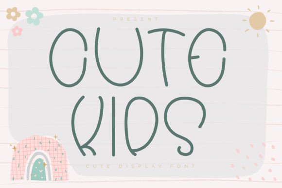 Cute Kids: A Playful Display Font for Engaging Visuals