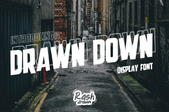 Drawn Down: A Playful and Bold Font for Creative Branding