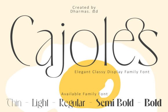Enhance Your Brand with Cajoles: A Modern Art Nouveau Font