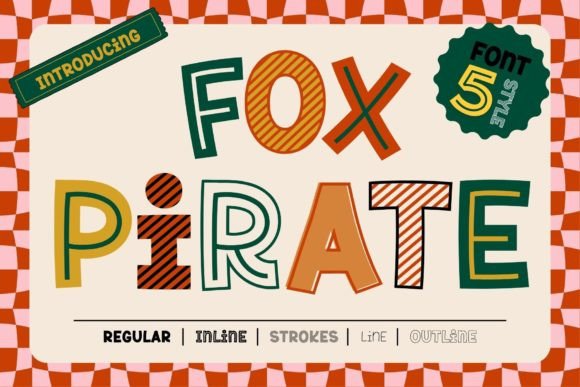 Enhance Your Craft with the Playful Fox Pirate Font
