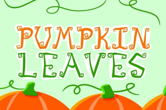 Enhance Your Web Design with Pumpkin Leaves Font