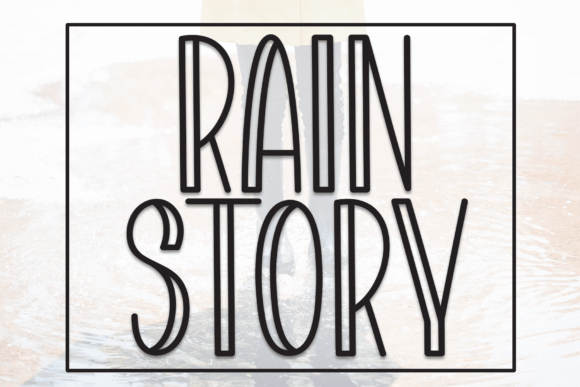 Enhance Your Web Design with Rain Story Display Font