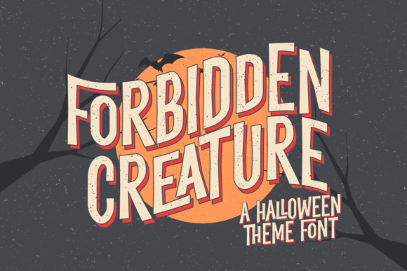 Forbidden Creature: A Playful Display Font for Web Design