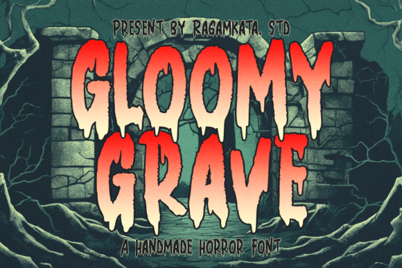 Gloomy Grave: A Sinister Display Font for Editorial Design