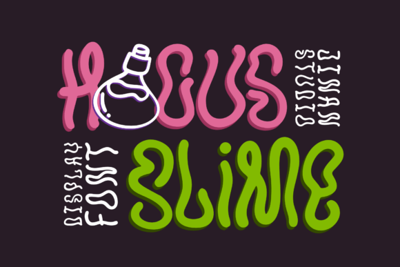 Hocus Slime: A Spooky and Playful Display Font for Halloween