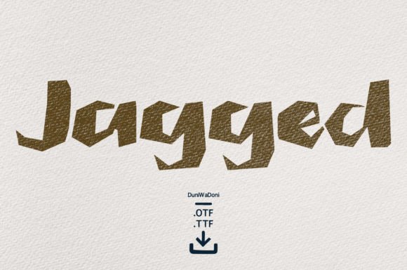 Jagged: A Bold and Edgy Display Font