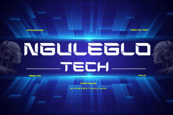 Nguleglo Tech: A Display Font for Modern Editorial Design