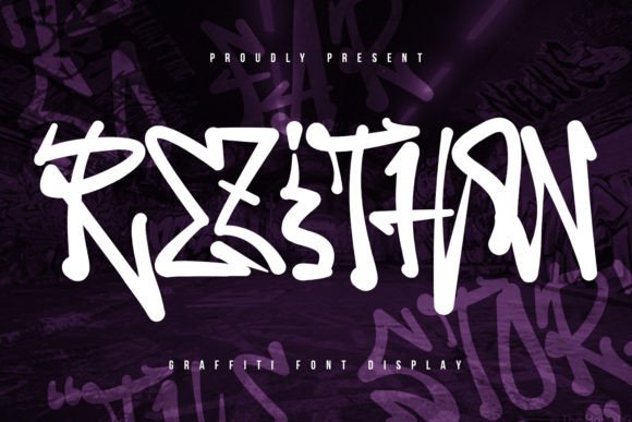 Rezithon: A Bold Graffiti Font for Urban Branding