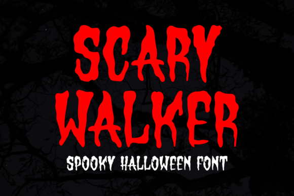 Scary Walker: A Spooky Display Font for Engaging Content