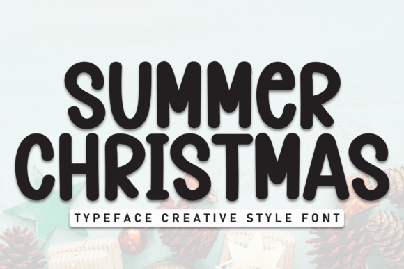 Summer Christmas: A Festive Display Font for Web Design