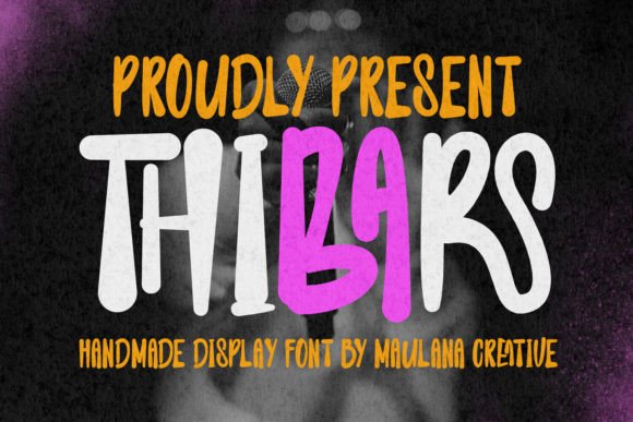 Thibars: A Handmade Display Font for Editorial Elegance