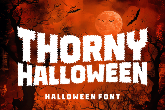 Thorny Halloween: A Spine-Chilling Display Font