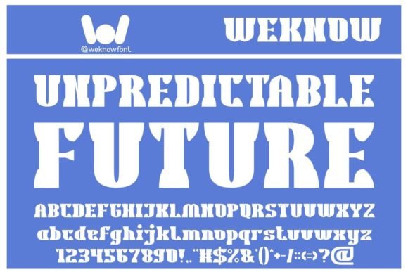 Unpredictable Future: A Modern Display Font for Branding
