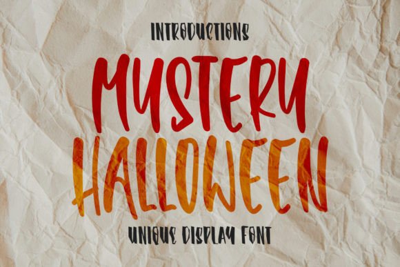 Unveiling Mystery Halloween: A Font for Bold Campaigns