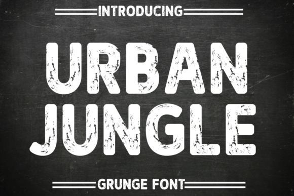 Urban Jungle: The Edgy Display Font for Bold Campaigns